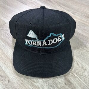 VTG Kentucky Tornadoes Hat Snapback Black Sri Lanka Youngan Wool Blend Cap